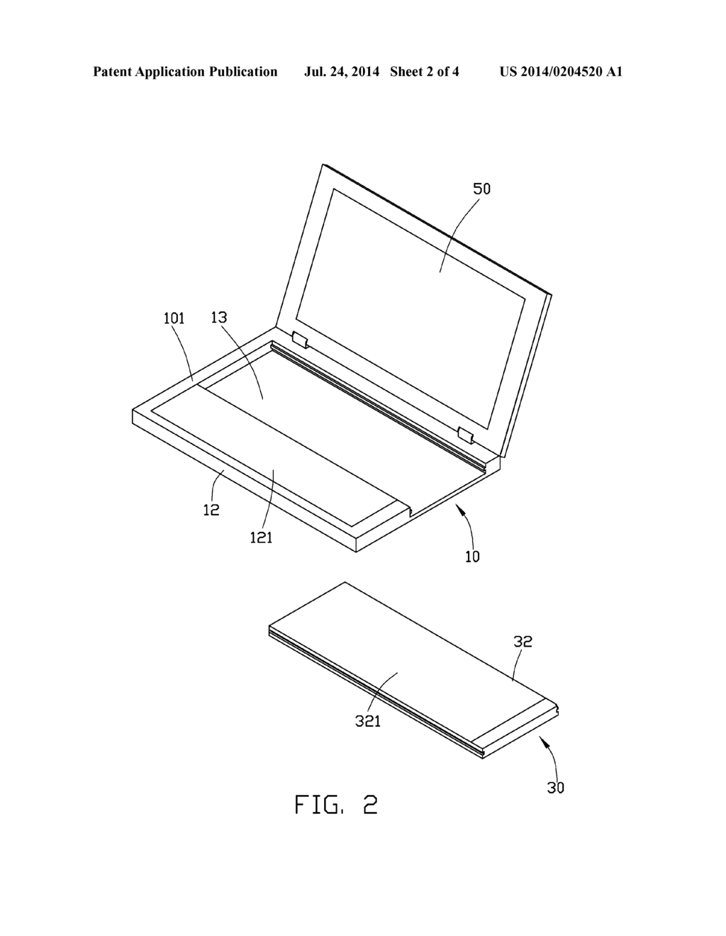 ELECTRONIC DEVICE WITH DETACHABLE KEYBOARD - diagram, schematic, and image 03