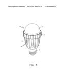 MODULAR LED LAMP STRUCTURE WITH REPLACEABLE MODULES AND RAPID MAINTENANCE diagram and image