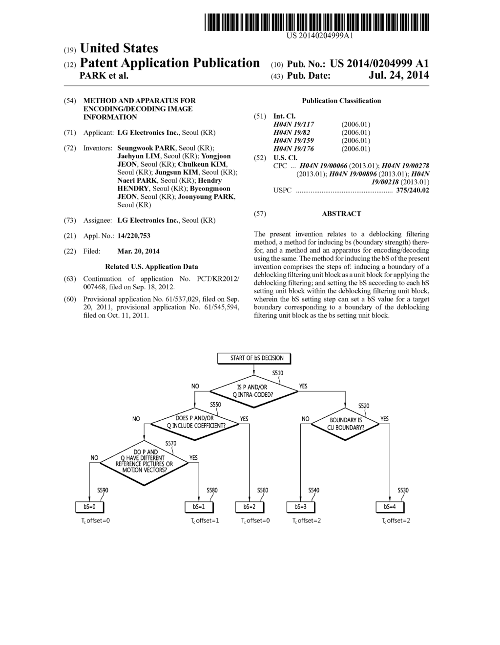 METHOD AND APPARATUS FOR ENCODING/DECODING IMAGE INFORMATION - diagram, schematic, and image 01