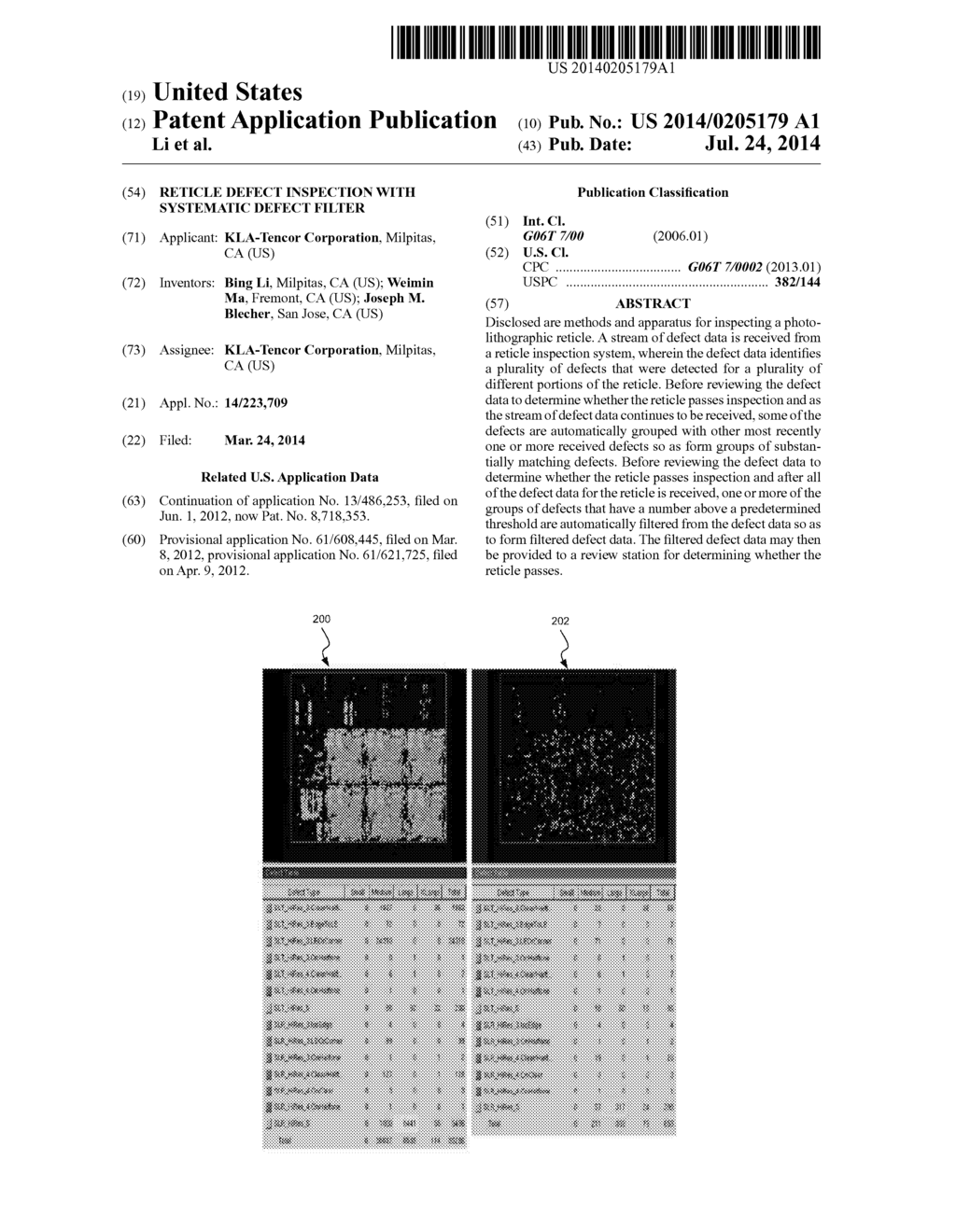 RETICLE DEFECT INSPECTION WITH SYSTEMATIC DEFECT FILTER - diagram, schematic, and image 01