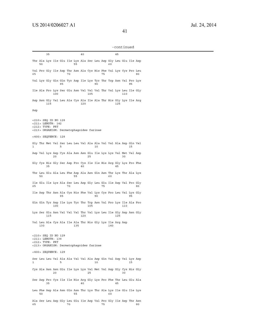 METHOD FOR QUANTIFICATION OF ALLERGENS - diagram, schematic, and image 56