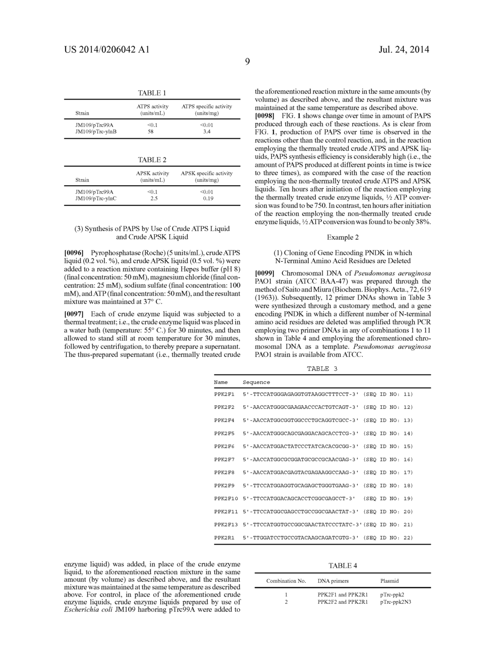 METHOD OF ENZYMATICALLY SYNTHESIZING 3'     -PHOSPHOADENOSINE-5'-PHOSPHOSULFATE - diagram, schematic, and image 13