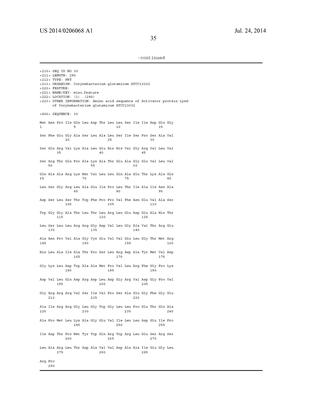 PROCESS FOR THE FERMENTATIVE PREPARATION OF L-ORNITHINE - diagram, schematic, and image 39