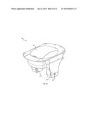 COUPLING SYSTEM INCLUDING A RECEPTACLE HOUSING WITH A ROTATING DOMED DOOR diagram and image