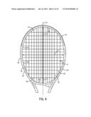 RACQUET CONFIGURED WITH FEWER CROSS STRINGS THAN MAIN STRINGS diagram and image