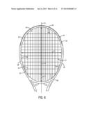 RACQUET CONFIGURED WITH FEWER CROSS STRINGS THAN MAIN STRINGS diagram and image