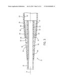 TAPERED ISOLATING ELEMENT FOR A BALL BAT AND SYSTEM FOR USING SAME diagram and image