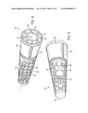 TAPERED ISOLATING ELEMENT FOR A BALL BAT AND SYSTEM FOR USING SAME diagram and image