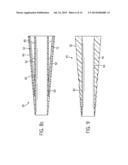 TAPERED ISOLATING ELEMENT FOR A BALL BAT AND SYSTEM FOR USING SAME diagram and image