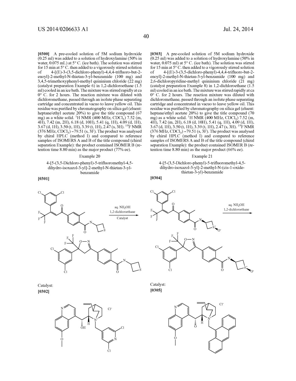PROCESS FOR THE PREPARATION OF ISOXAZOLINE DERIVATIVES - diagram, schematic, and image 41