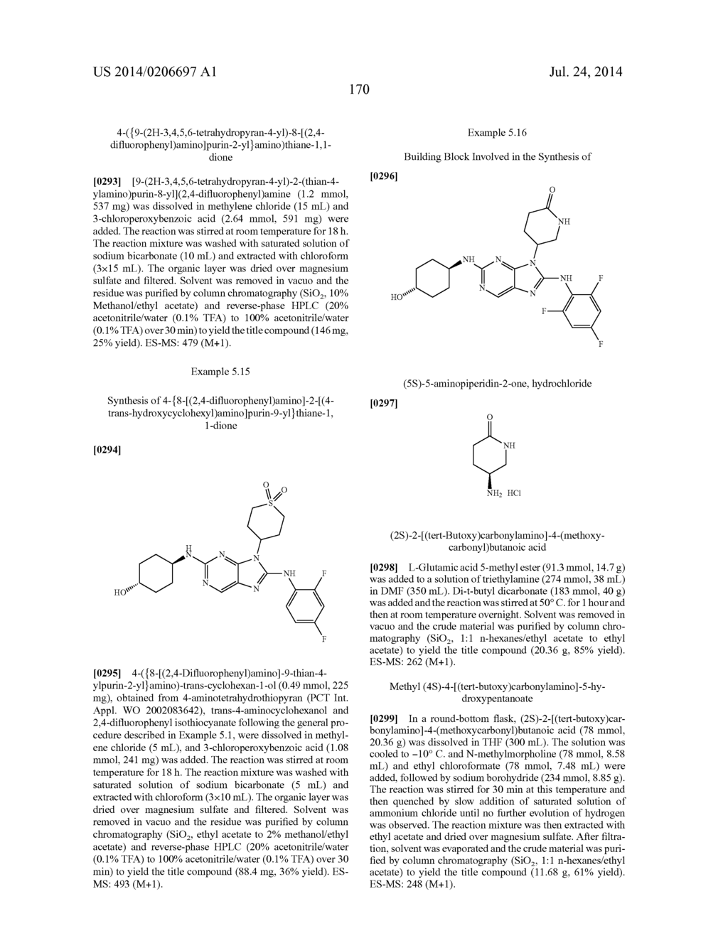 HALOARYL SUBSTITUTED AMINOPURINES, COMPOSITIONS THEREOF,AND METHODS OF     TREATMENT THEREWITH - diagram, schematic, and image 171