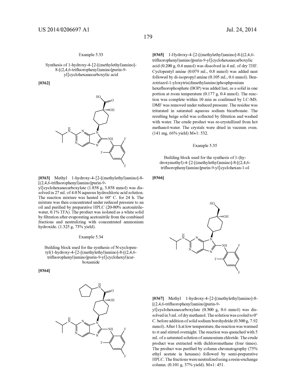 HALOARYL SUBSTITUTED AMINOPURINES, COMPOSITIONS THEREOF,AND METHODS OF     TREATMENT THEREWITH - diagram, schematic, and image 180