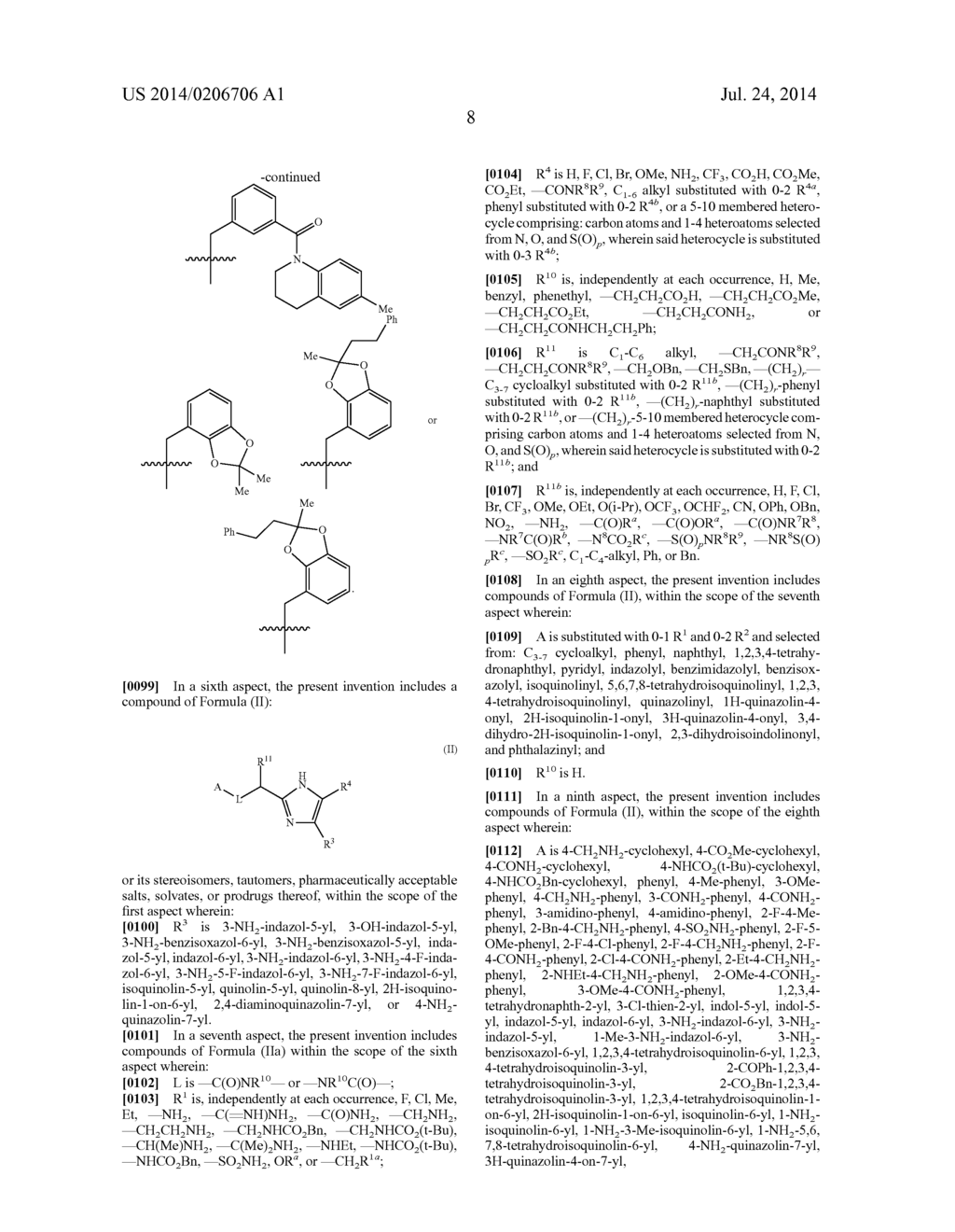 FIVE-MEMBERED HETEROCYCLES USEFUL AS SERINE PROTEASE INHIBITORS - diagram, schematic, and image 09