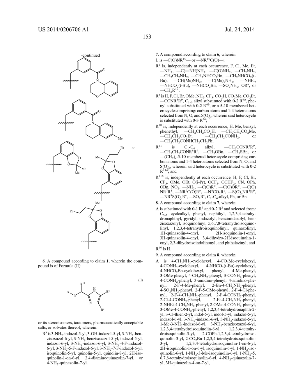 FIVE-MEMBERED HETEROCYCLES USEFUL AS SERINE PROTEASE INHIBITORS - diagram, schematic, and image 154