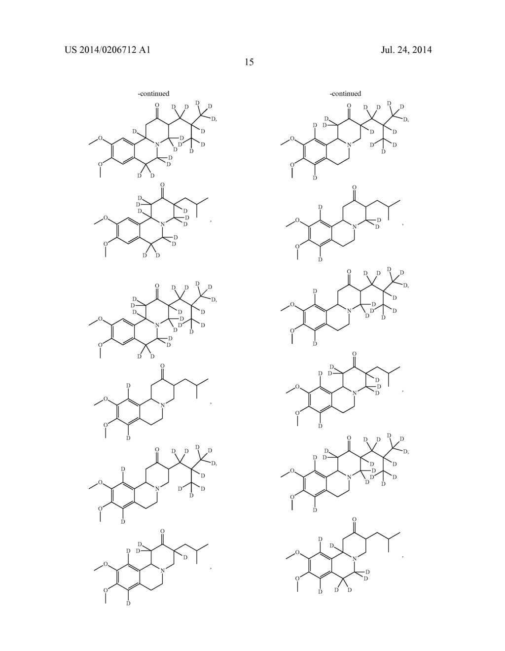 BENZOQUINOLINE INHIBITORS OF VESICULAR MONOAMINE TRANSPORTER 2 - diagram, schematic, and image 16