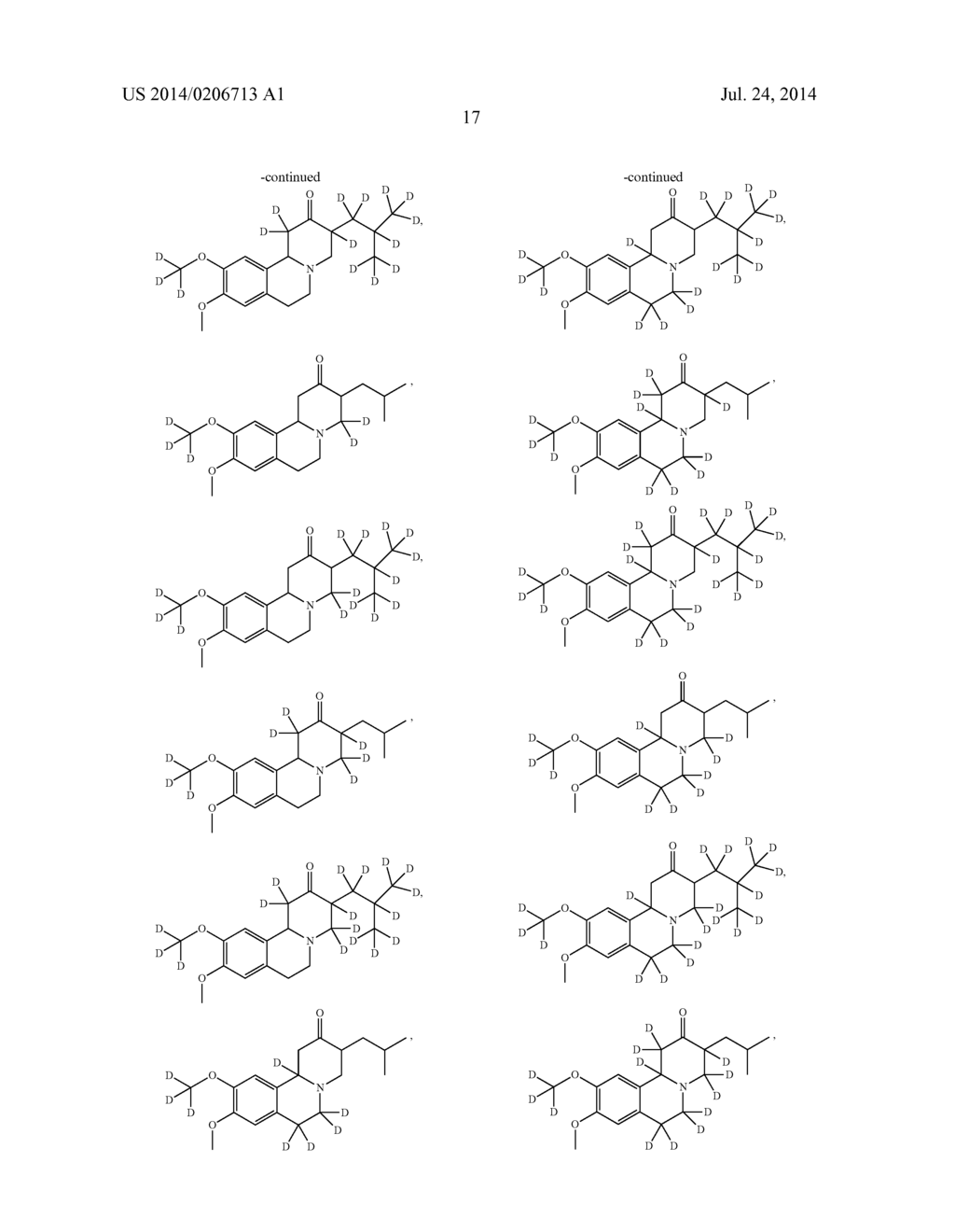 BENZOQUINOLINE INHIBITORS OF VESICULAR MONOAMINE TRANSPORTER 2 - diagram, schematic, and image 18