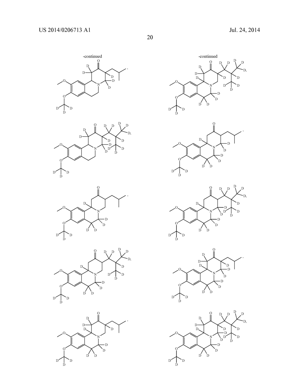 BENZOQUINOLINE INHIBITORS OF VESICULAR MONOAMINE TRANSPORTER 2 - diagram, schematic, and image 21