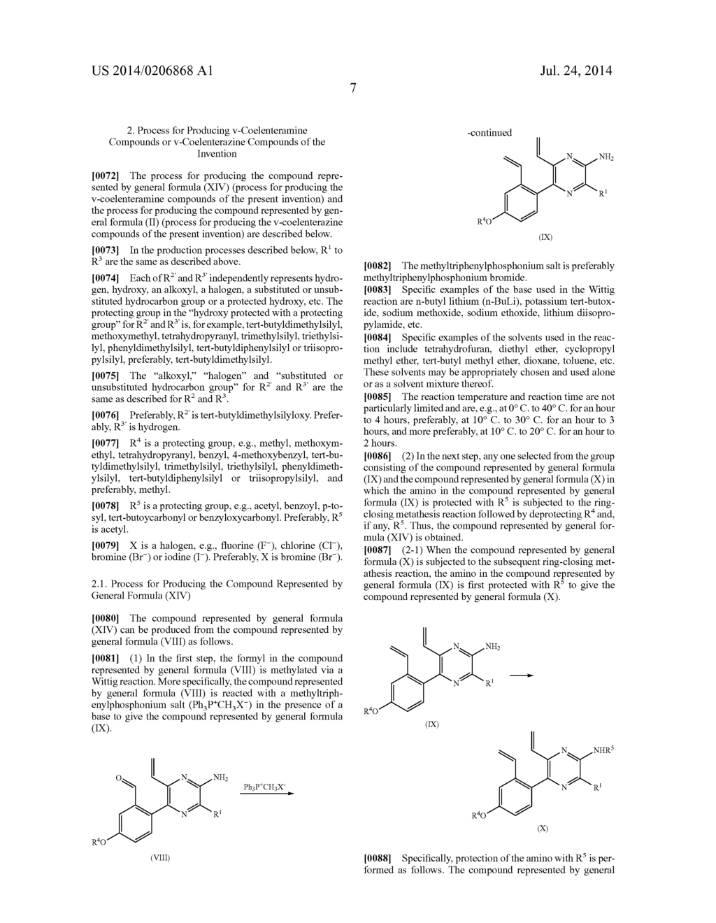 PROCESS FOR PRODUCING v-COELENTERAZINE COMPOUNDS - diagram, schematic, and image 08