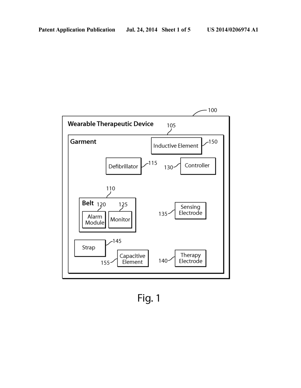 WEARABLE MONITORING AND TREATMENT DEVICE - diagram, schematic, and image 02