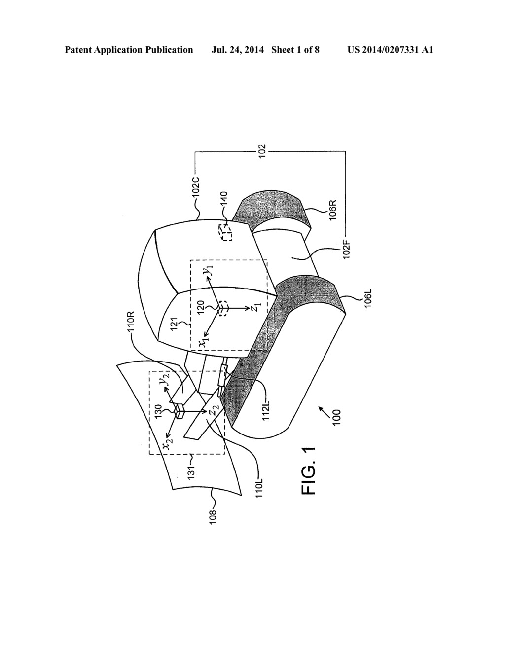 ESTIMATION OF THE RELATIVE ATTITUDE AND POSITION BETWEEN A VEHICLE BODY     AND AN IMPLEMENT OPERABLY COUPLED TO THE VEHICLE BODY - diagram, schematic, and image 02