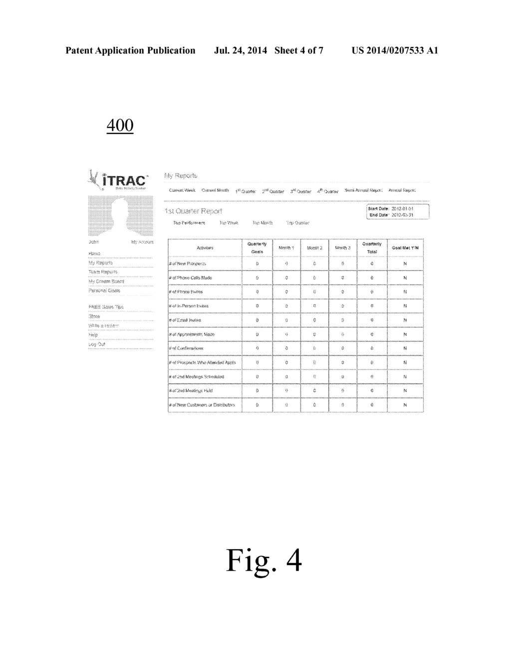 METHOD FOR RECORDING AND TRACKING THE PROGRESS OF SALES ACTIVITIES - diagram, schematic, and image 05