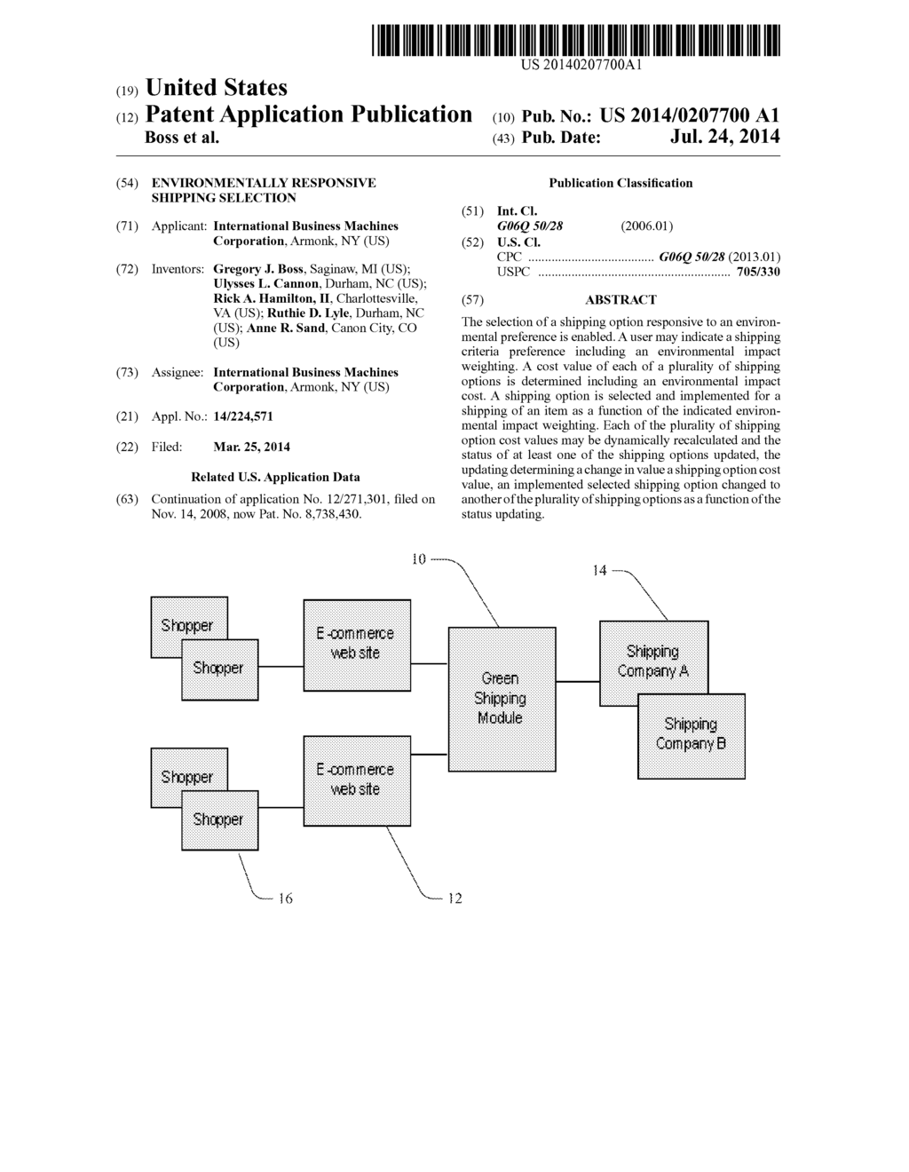 ENVIRONMENTALLY  RESPONSIVE SHIPPING SELECTION - diagram, schematic, and image 01