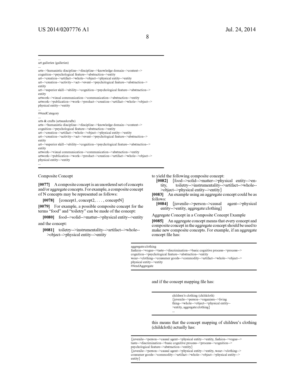 METHOD AND SYSTEM FOR LINKING DATA SOURCES FOR PROCESSING COMPOSITE     CONCEPTS - diagram, schematic, and image 22