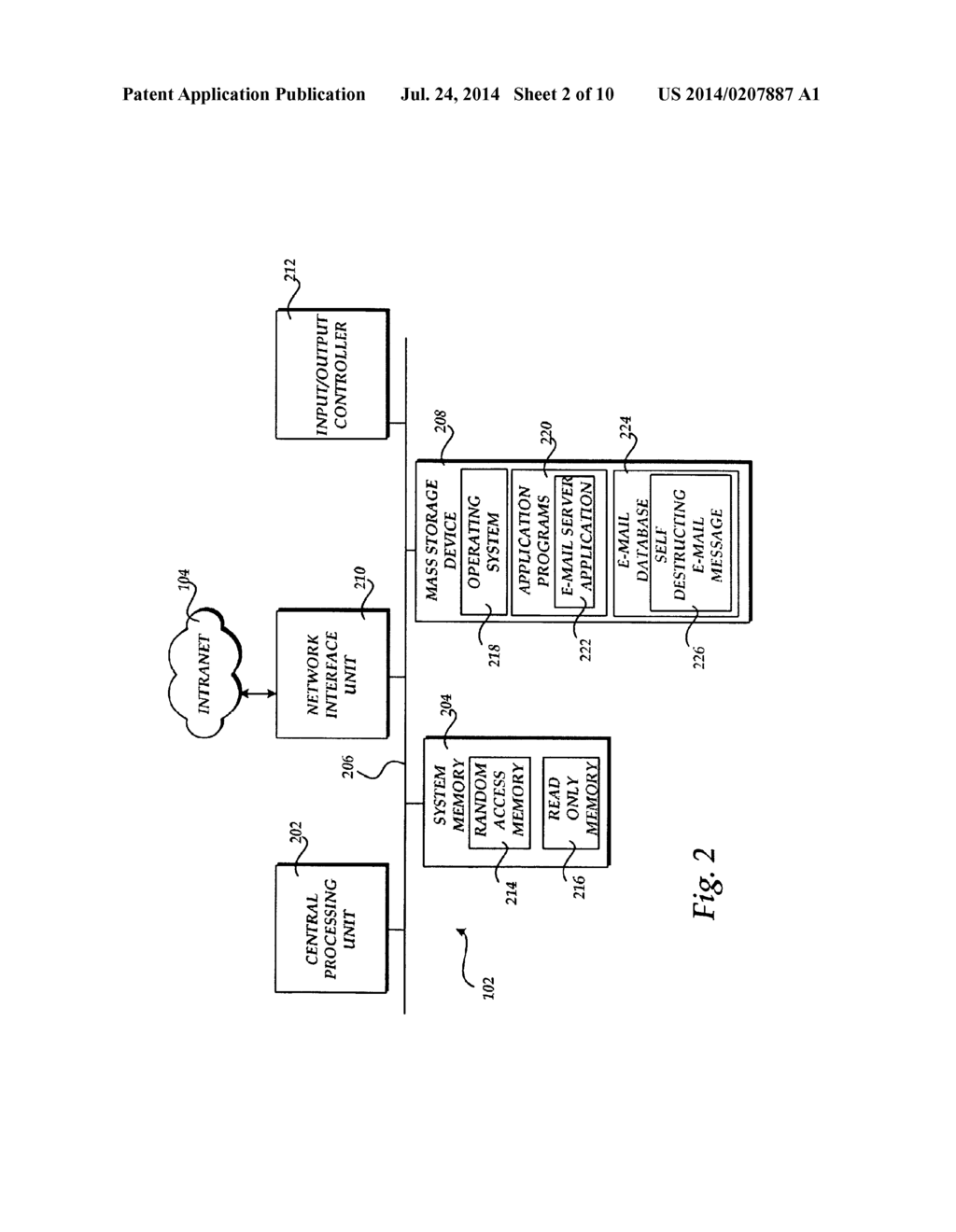 Method, System, and Apparatus for Providing Self-Destructing Electronic     Mail Messages - diagram, schematic, and image 03