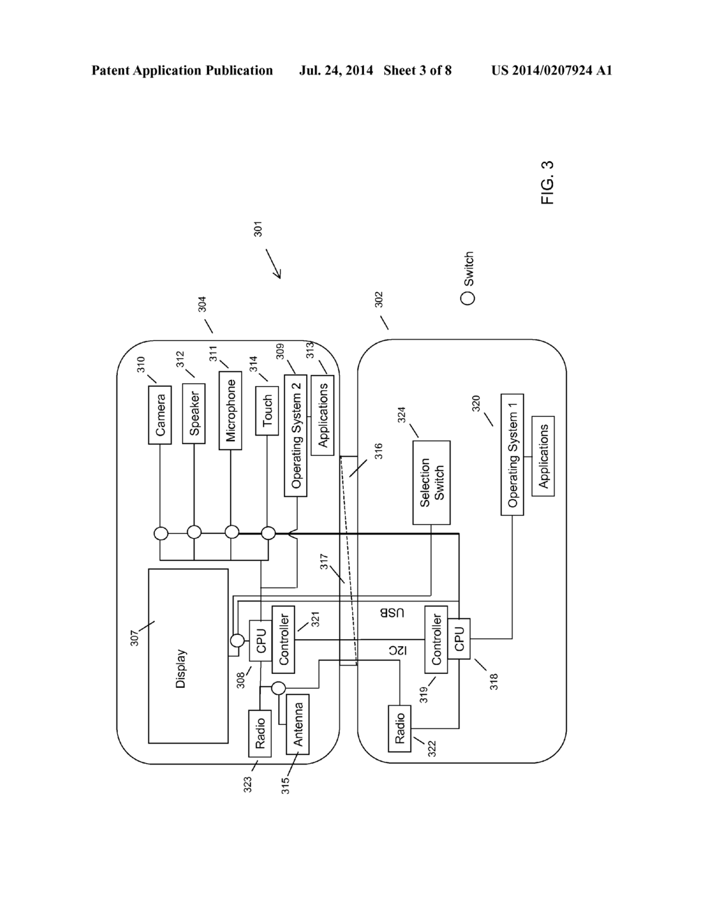 SYSTEMS AND METHODS FOR COMMUNICATING AND SWITCHING BETWEEN COMPONENTS IN     A HYBRID COMPUTING ENVIRONMENT - diagram, schematic, and image 04