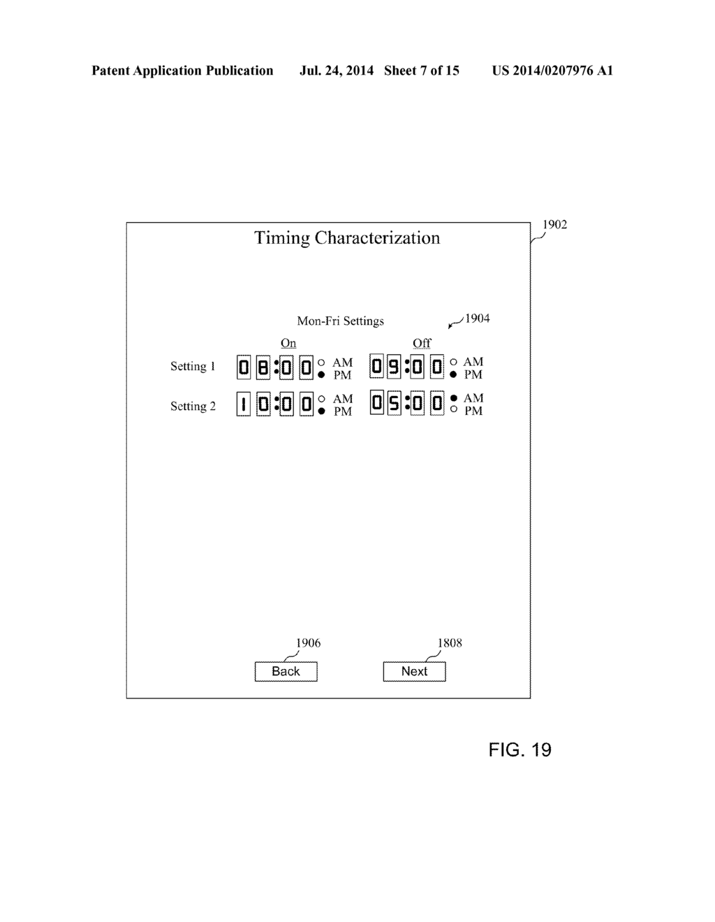 CONFIGURABLE LIGHT TIMER AND METHOD OF RECEIVING DATA TO CONTROL THE     OPERATION OF A CONFIGURABLE LIGHT TIMER - diagram, schematic, and image 08