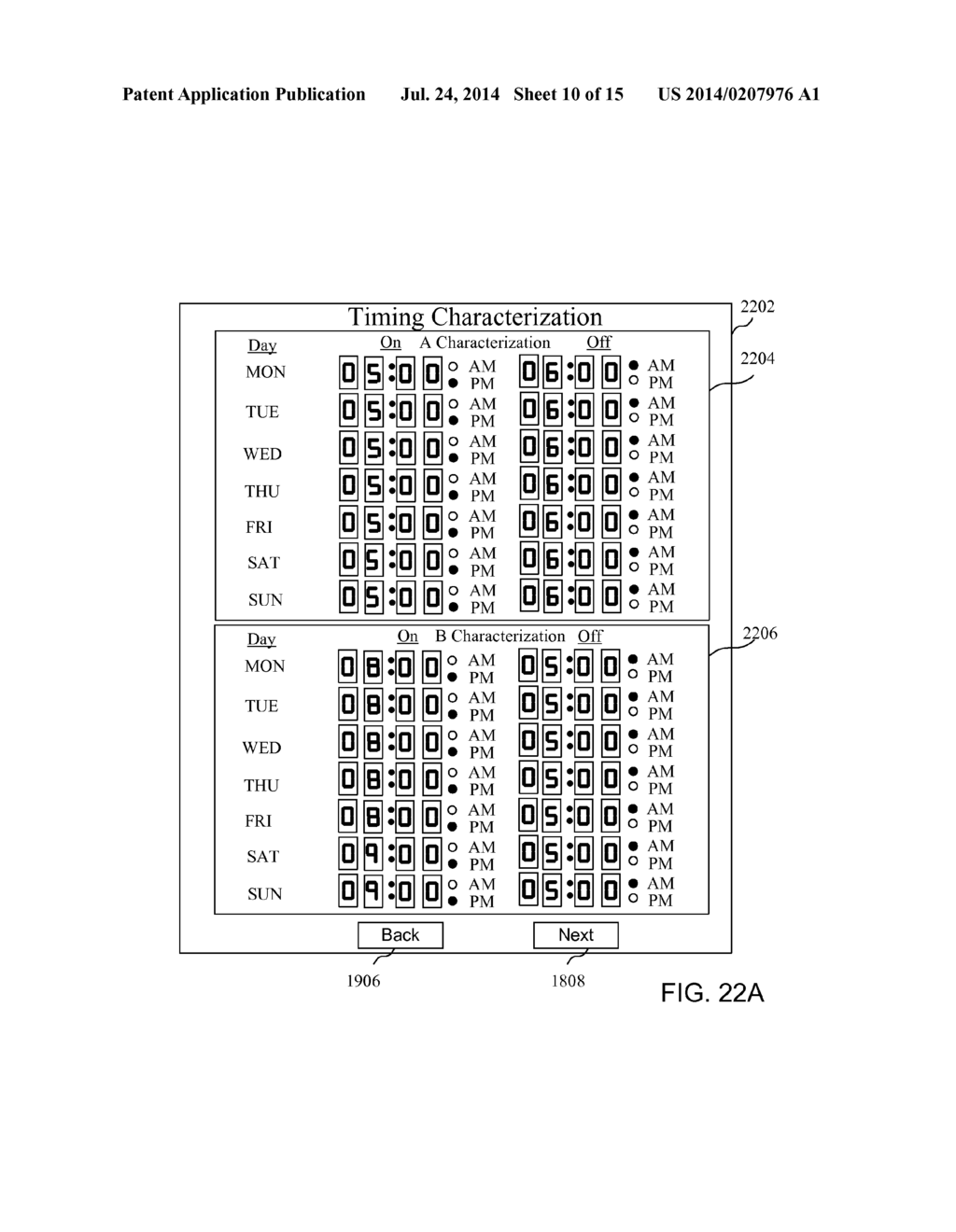 CONFIGURABLE LIGHT TIMER AND METHOD OF RECEIVING DATA TO CONTROL THE     OPERATION OF A CONFIGURABLE LIGHT TIMER - diagram, schematic, and image 11