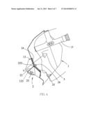 Welding helmet having a dual vision arrangement diagram and image