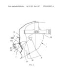 Welding helmet having a dual vision arrangement diagram and image