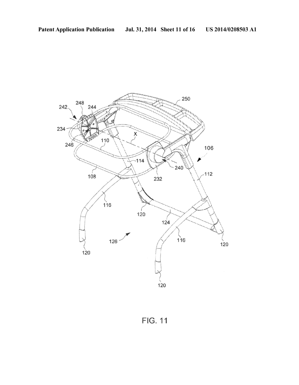 Reversible Infant Supporting Apparatus - diagram, schematic, and image 12