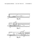 Greeting Card with Spring Loaded Slide Track Audio Trigger diagram and image