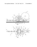 Cutting Device, Method and Use for Cutting of a Line Extending from a     Floating Vessel diagram and image