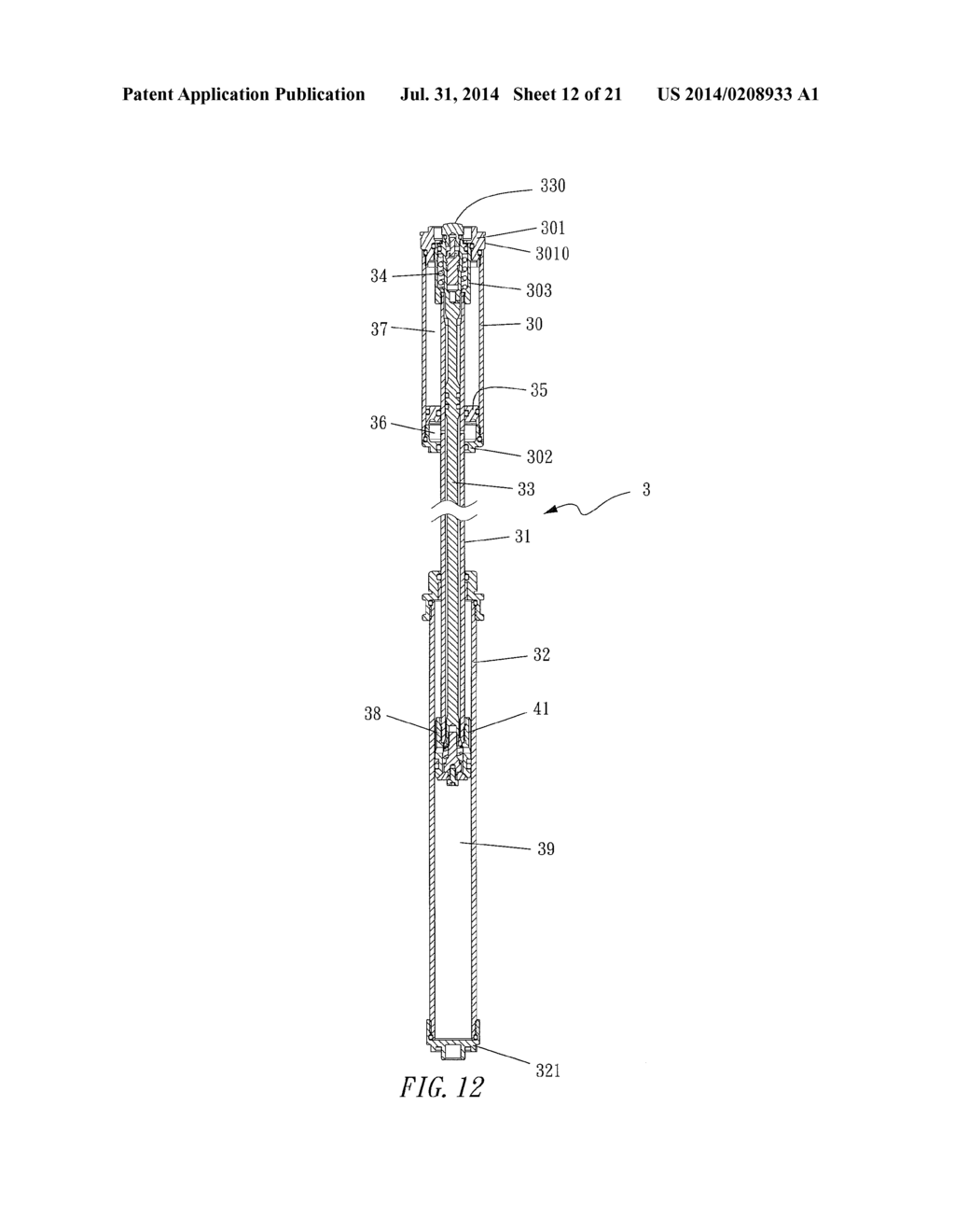 Bicycle Seat Post Structure - diagram, schematic, and image 13