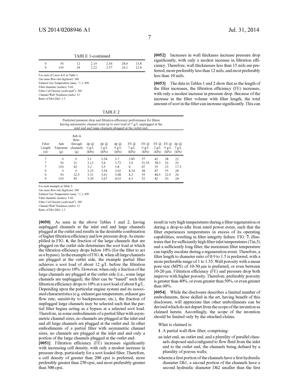 PARTIAL WALL-FLOW FILTER AND METHOD - diagram, schematic, and image 15