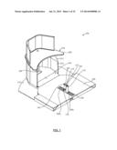 WORKSTATION HAVING AUTOMATED AND POWERED HEIGHT, DEPTH AND ROTATIONAL     ADJUSTERS diagram and image