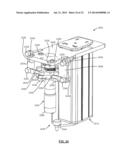 WORKSTATION HAVING AUTOMATED AND POWERED HEIGHT, DEPTH AND ROTATIONAL     ADJUSTERS diagram and image