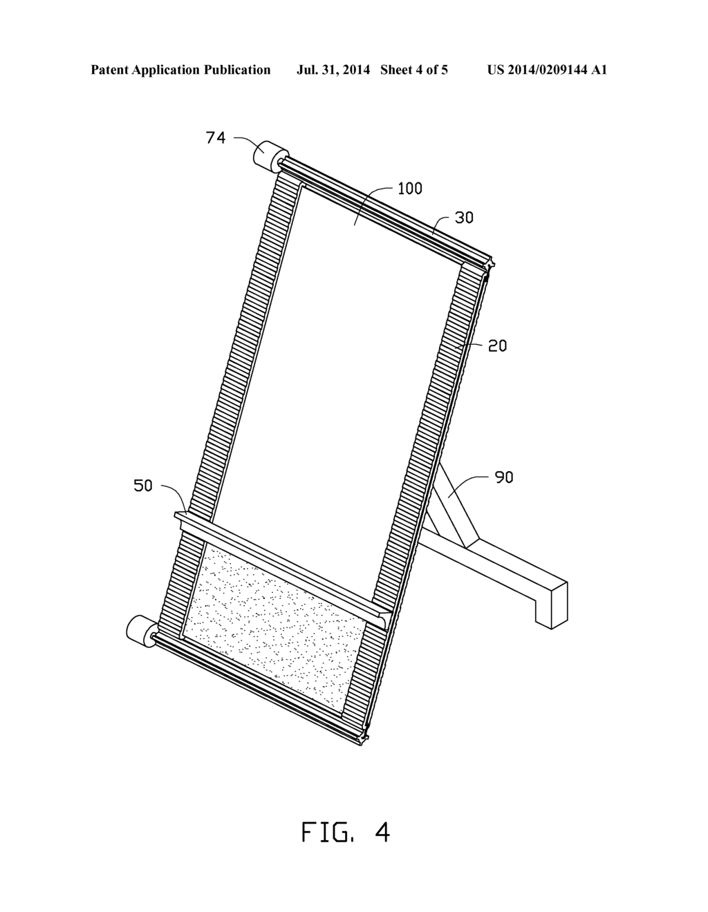 PHOTOVOLTAIC DEVICE WITH DEBRIS CLEANING ASSEMBLY - diagram, schematic, and image 05