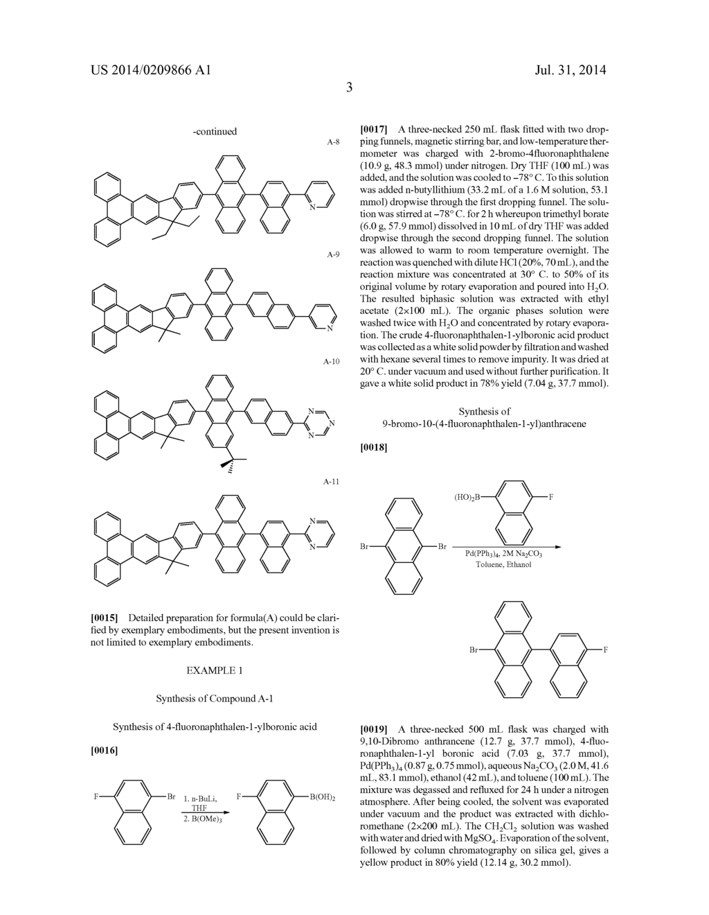 ORGANIC COMPOUND FOR ORGANIC ELECTROLUMINESCENT DEVICE - diagram, schematic, and image 05