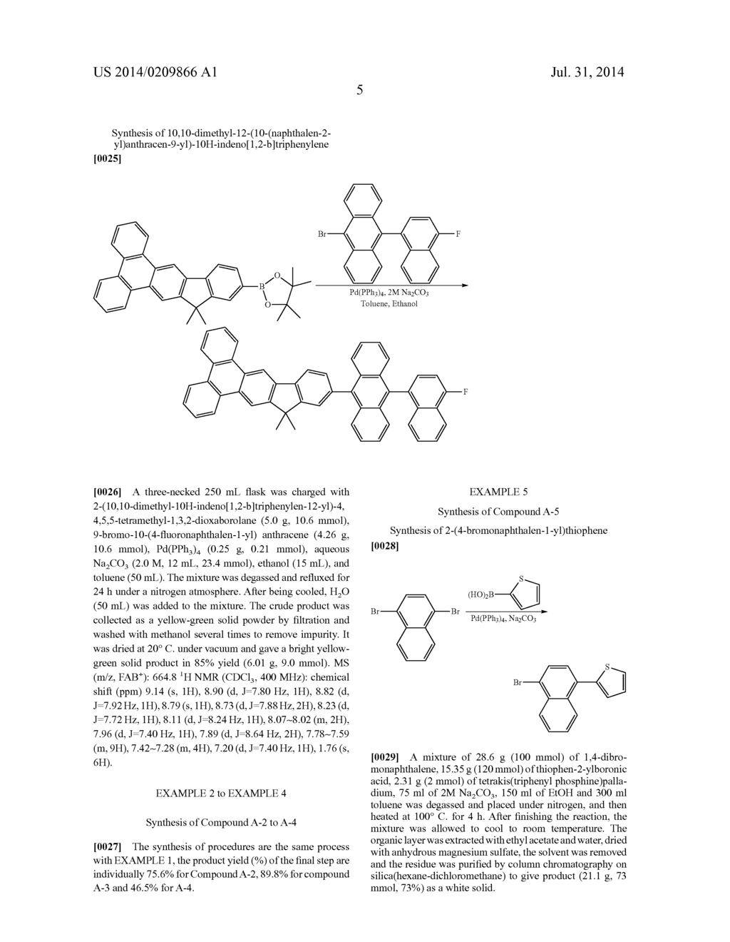 ORGANIC COMPOUND FOR ORGANIC ELECTROLUMINESCENT DEVICE - diagram, schematic, and image 07