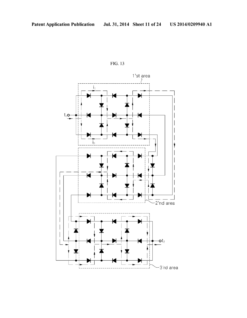 LIGHT EMITTING DEVICE HAVING A PLURALITY OF LIGHT EMITTING CELLS - diagram, schematic, and image 12