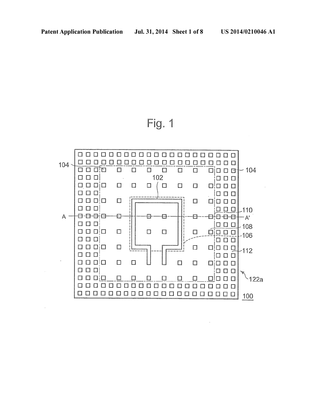 SEMICONDUCTOR DEVICE HAVING HIGH FREQUENCY WIRING AND DUMMY METAL LAYER AT     MULTILAYER WIRING STRUCTURE - diagram, schematic, and image 02