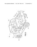 VEHICLE HAVING UTILITY BED AND RETRACTABLE SEAT diagram and image