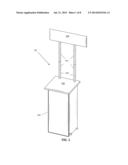 FOLDABLE BASE FOR DISPLAY COUNTERS diagram and image