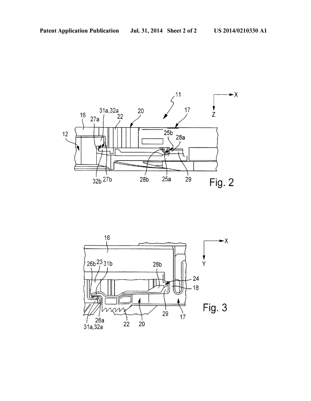 Device for Releasably Connecting a Furniture Pull-Out, Which is Movable     Guided in a Furniture Carcass via a Guidance Unit to Said Guidance Unit - diagram, schematic, and image 03