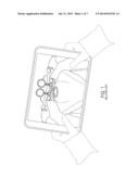 METHOD OF UNLOCKING AND SUBSEQUENT APPLICATION LAUNCH IN PORTABLE     ELECTRONIC DEVICE VIA ORIENTATION SENSING diagram and image