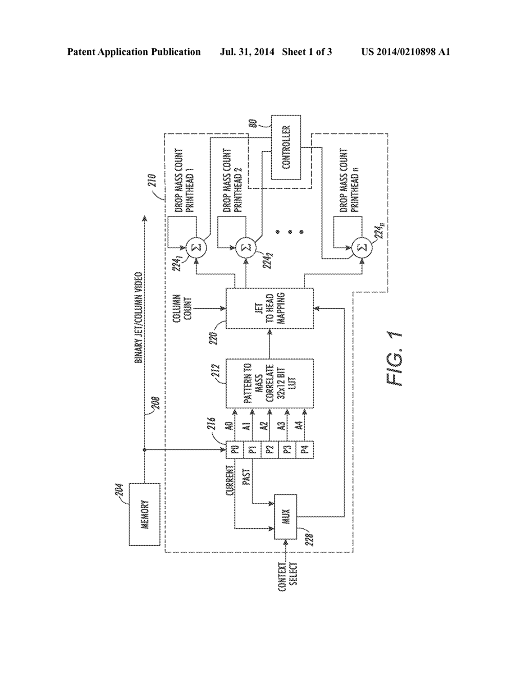 SYSTEM AND METHOD FOR ESTIMATING INK USAGE IN AN INKJET PRINTER - diagram, schematic, and image 02